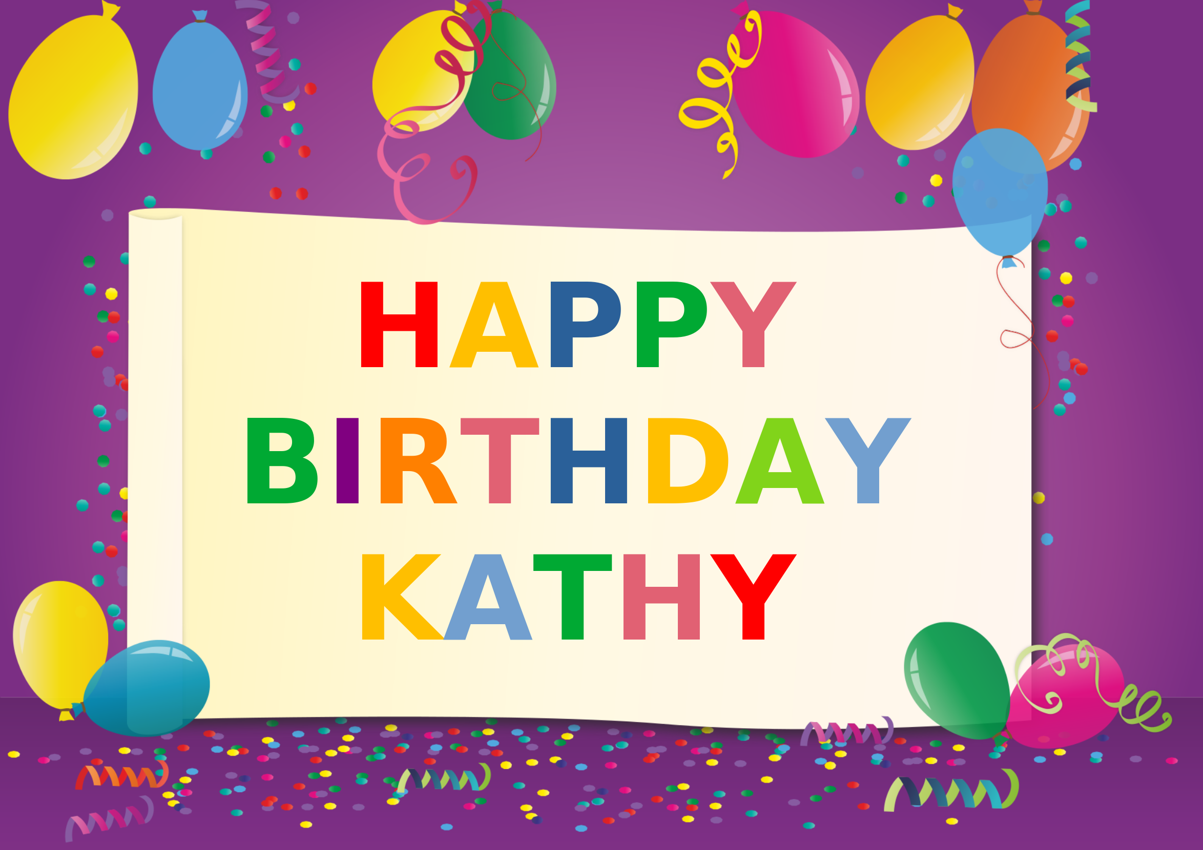 HAPPY BIRTHDAY KATHY